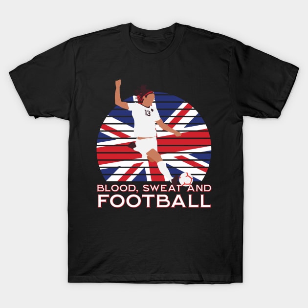 Blood sweat and football T-Shirt by Emmi Fox Designs